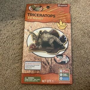 Triceratops paper and foam 3D model